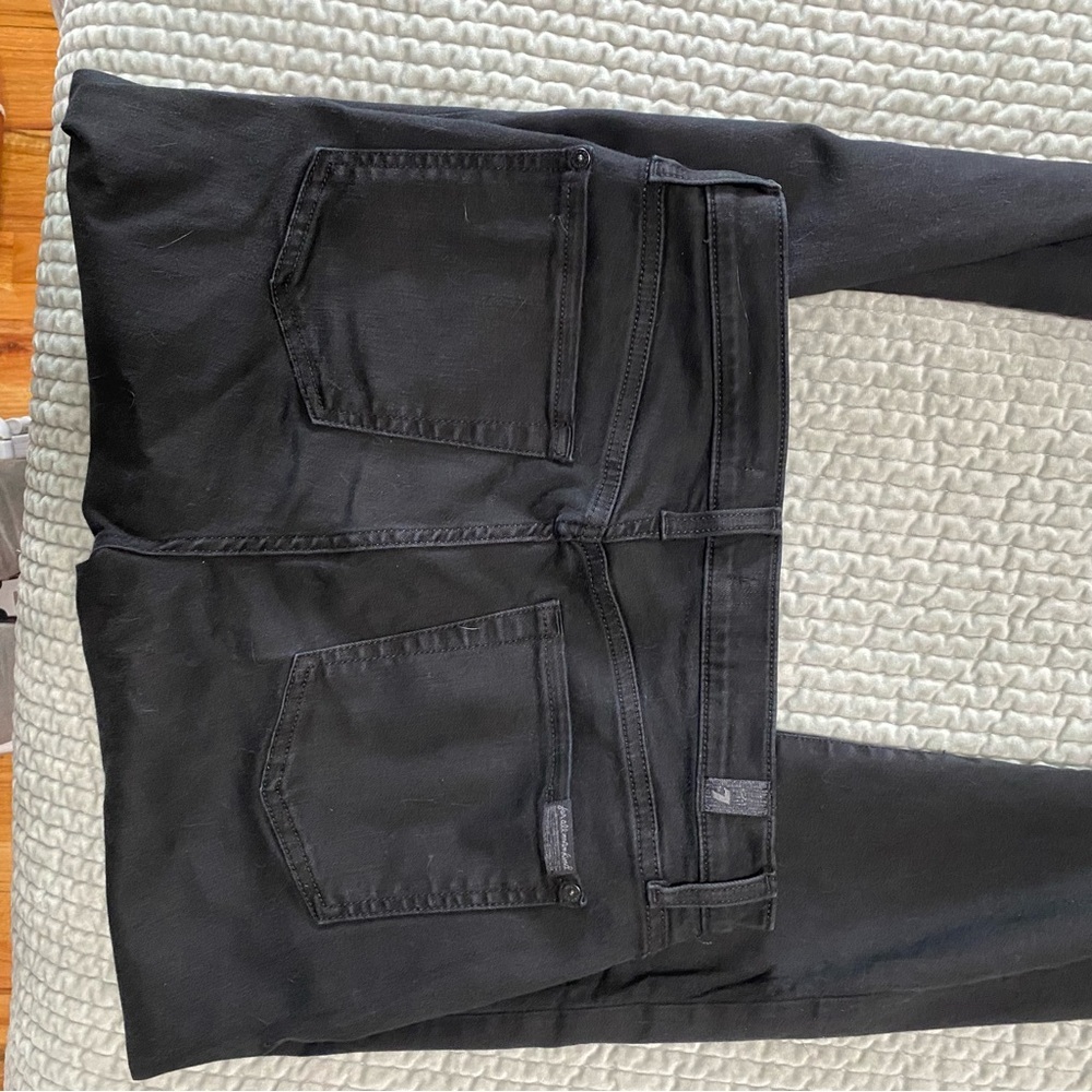 Seven 7 for All Mankind High Waist Ankle Gwenevere Black Denim Skinny Jeans 29 - Picture 10 of 13